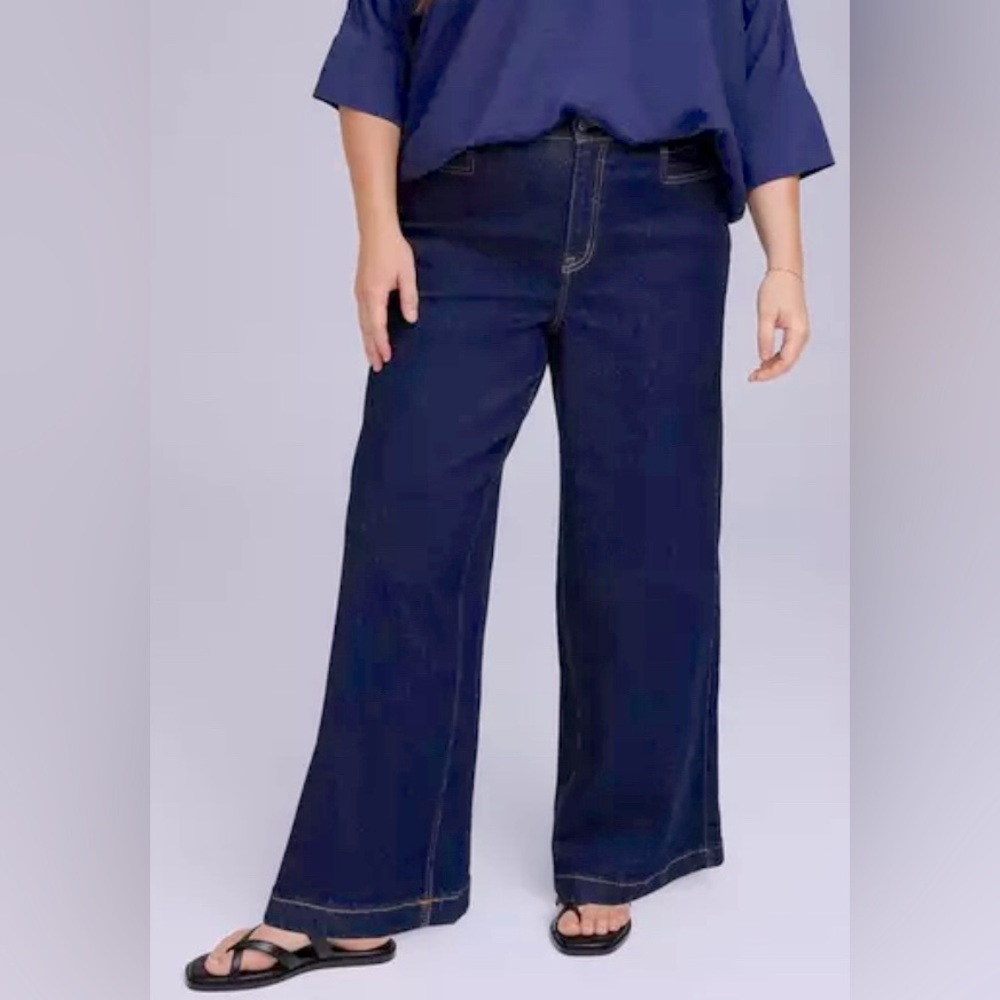 Torrid Wide Leg
Dark Blue Jeans 
Belle Isle size 12